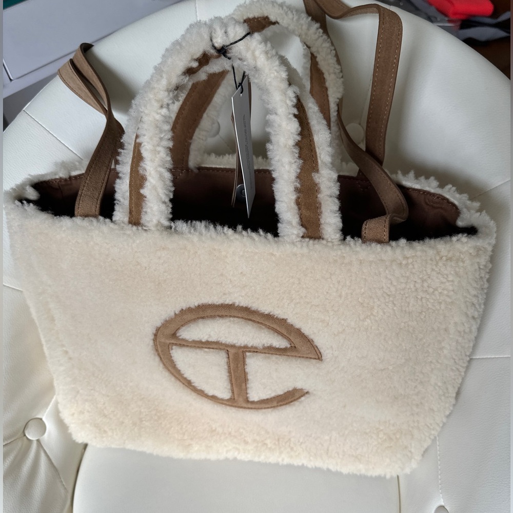 UGG X TELFAR Reverse Shopper Tote Shearling Suede - Medium Size NEW